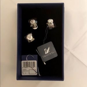 Swarovski Crystal Cuff Links